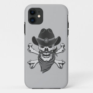 Cowboy Skull en Crossbones Case-Mate iPhone Case