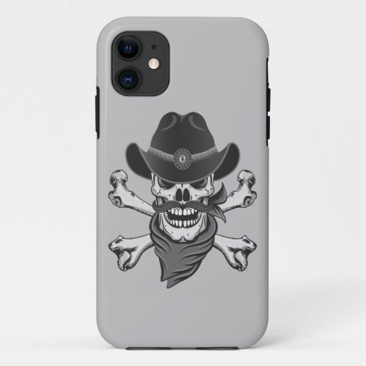 Cowboy Skull en Crossbones Case-Mate iPhone Case (Achterkant)