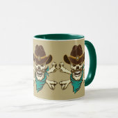 Cowboy Skull en Crossbones Mok (Voorkant rechts)