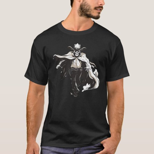 Cowboy Skull Halloween feest T-shirt (Voorkant)