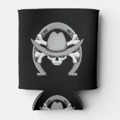 Cowboy Skull Hoefijzer Blikjeskoeler (Voorkant)