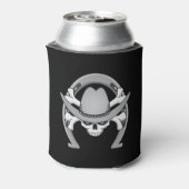 Cowboy Skull Hoefijzer Blikjeskoeler (Blikje Achterkant)