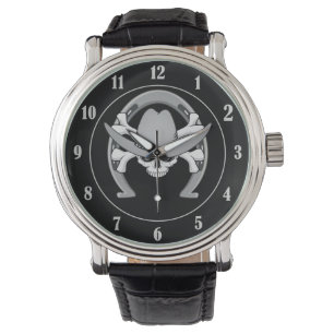 Cowboy Skull Hoefijzer Horloge