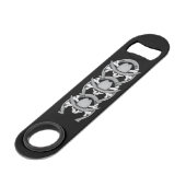 Cowboy Skull Hoefijzer Speed Flessenopener (Voorkant Gekanteld)