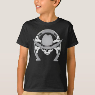 Cowboy Skull Hoefijzer T-shirt