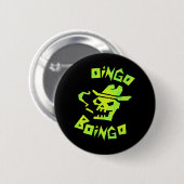 Cowboy skull oingo boingo badge ronde button 5,7 cm (Voorkant /achterkant)