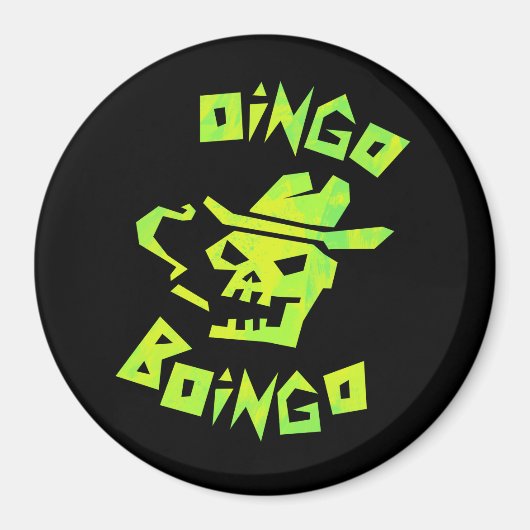 Cowboy skull oingo boingo magnet (Voorkant)