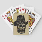 Cowboy Skull Print met Oud Western Pet Pokerkaarten (Achterkant)