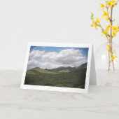Cowboy Skyline Desert Wenskaarten of Note Cards Kaart (Gele Bloem)