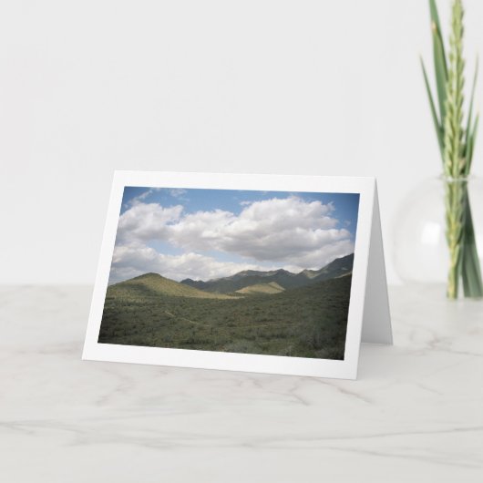 Cowboy Skyline Desert Wenskaarten of Note Cards Kaart (Voorkant)