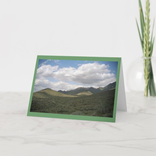 Cowboy Skyline Desert Wenskaarten of Note Cards Kaart (Voorkant)