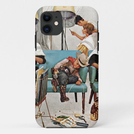 Cowboy slaapt in schoonheidssalon Case-Mate iPhone case (Achterkant)