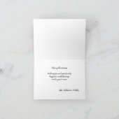 Cowboy Sneeuwman Vouw Kerstkaart Kaart (Binnen)