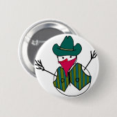Cowboy Snowman Bandit Ronde Button 5,7 Cm (Voorkant /achterkant)