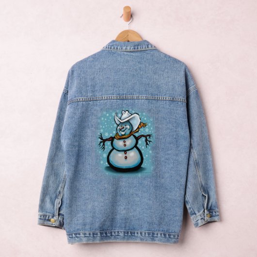 Cowboy Snowman Denim Jacket (Hangar)