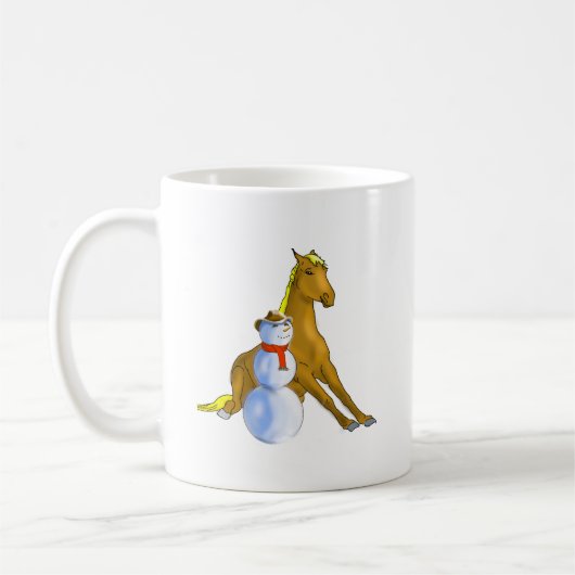 Cowboy Snowman en Mok voor paardenkerst (Links)