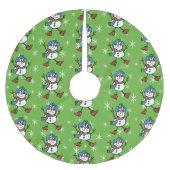 Cowboy Snowman Kerstboom Rok (Voorkant)