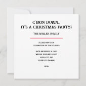 Cowboy Snowman Kerstfeest Kaart (Achterkant)