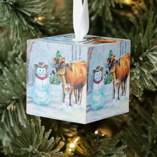 Cowboy Snowman & Koe Boerderij Kerst Decoratie (Boom)