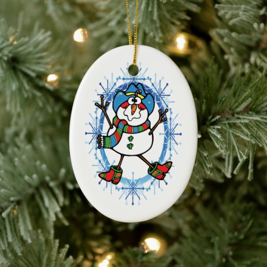 Cowboy Snowman Ornament (Boom)