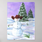 Cowboy Snowman Poster (Voorkant)