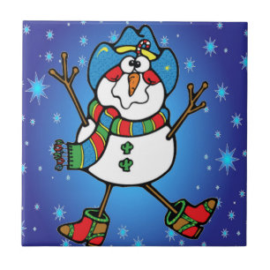 Cowboy Snowman Tegeltje