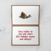 Cowboy Snowmen Lijst kerstfoto's Feestdagen Kaart (Binnen)