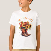 Cowboy Southern baby Zonnebloemen t-shirt (Voorkant)