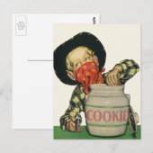  Cowboy Speelgoed Hand in de Cookie Jar Briefkaart (Voorkant / Achterkant)