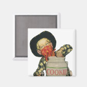 Cowboy Speelgoed Hand in de Cookie Jar Magneet (Voorkant / Achterkant)