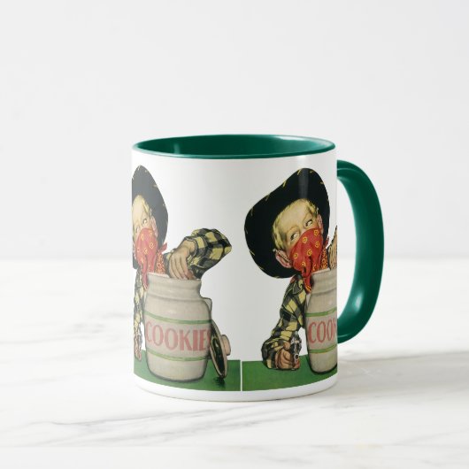 Cowboy Speelgoed Hand in de Cookie Jar Mok (Voorkant rechts)