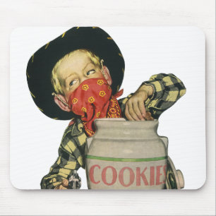 Cowboy Speelgoed Hand in de Cookie Jar Muismat