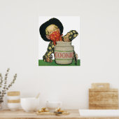  Cowboy Speelgoed Hand in de Cookie Jar Poster (Keuken)