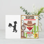 Cowboy spelen - Kies achtergrondkleur Kaart (Staand voorkant)