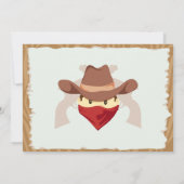 Cowboy spelen - Kies achtergrondkleur Kaart (Achterkant)