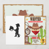 Cowboy spelen - Kies achtergrondkleur Kaart (Voorkant / Achterkant)