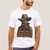 Cowboy Spirit & Wild West Vibe T-shirt (Voorkant)