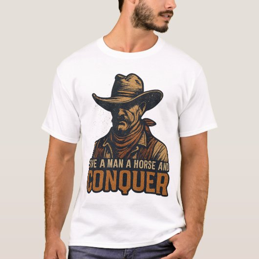 Cowboy Spirit & Wild West Vibe T-shirt (Voorkant)