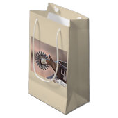 Cowboy Spur Gift Bag Klein Cadeauzakje (Voorkant Gekanteld)