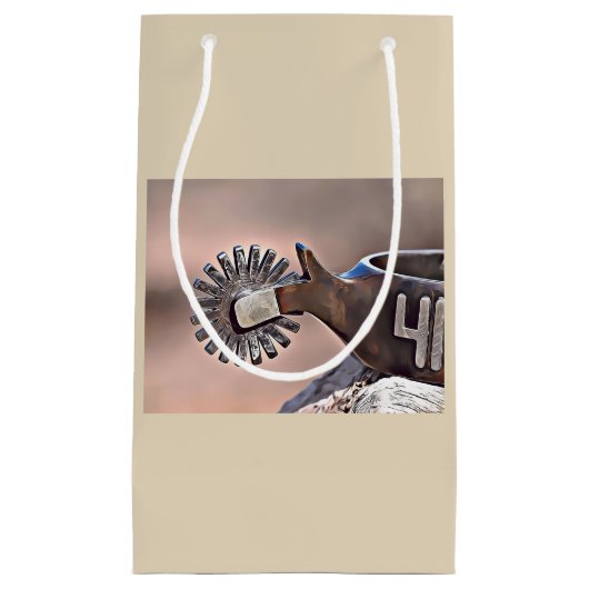 Cowboy Spur Gift Bag Klein Cadeauzakje (Voorkant)