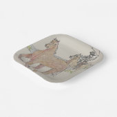 Cowboy Square Party Borden Papieren Bordje (Gebogen)