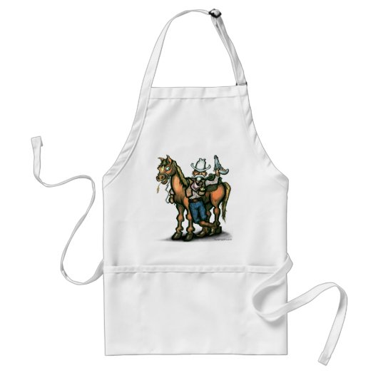 Cowboy Standaard Schort (Voorkant)