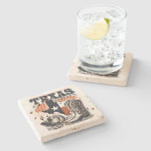  Cowboy Stenen Onderzetter (Zijkant)