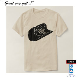 Cowboy Stetson Pet T-shirt 🤠 Westerne stijl Rodeo