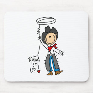 Cowboy Stick Figure Muismat: Verzamel ze! Muismat