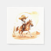 Cowboy-stijl rustieke jongen Baby shower Servet (Voorkant)