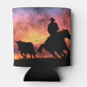 Cowboy Stuur Lassoweren van Paard Koozie (Achterkant)