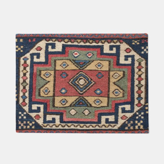 Cowboy Sumakh : Colorful Red White, 19e eeuw Deurmat (Voorkant)