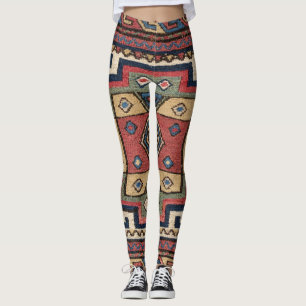 Cowboy Sumakh : Colorful Red White, 19e eeuw Leggings