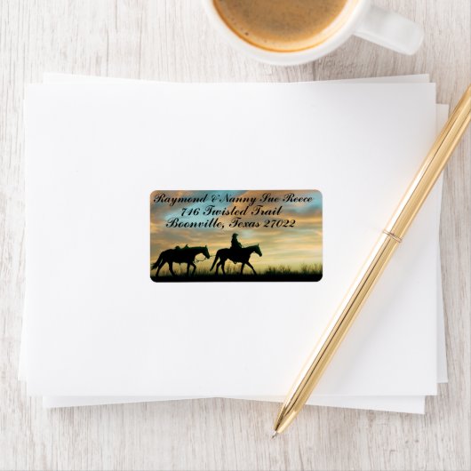 COWBOY SUNRISE ETIKET (Insitu)